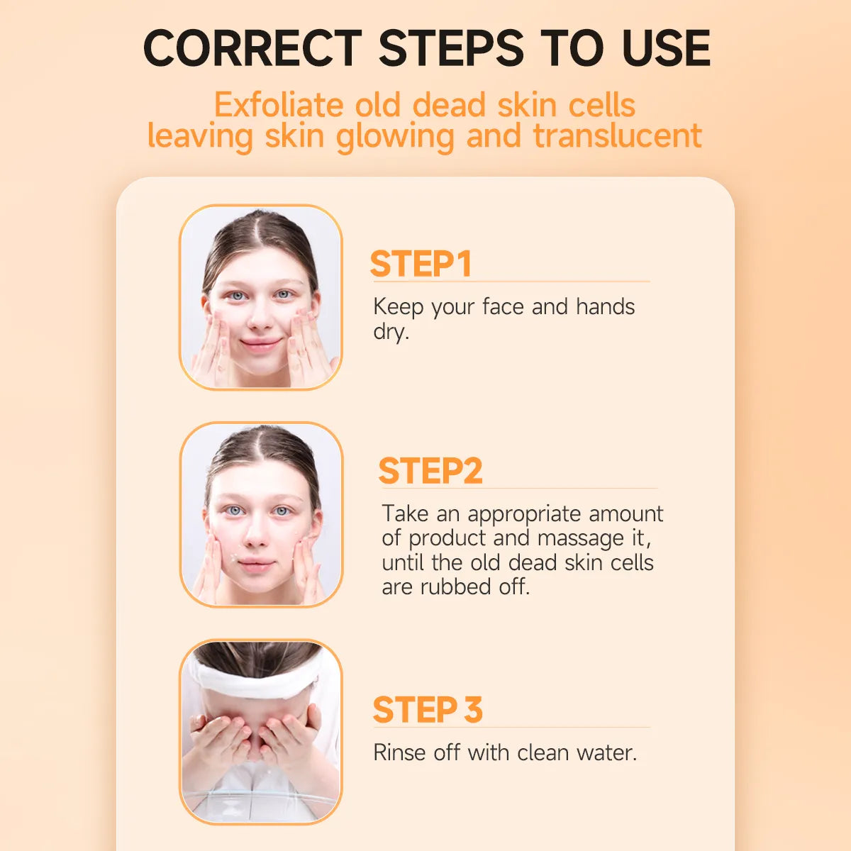 POUQUR Dead Skin Removal Face Wash Gel